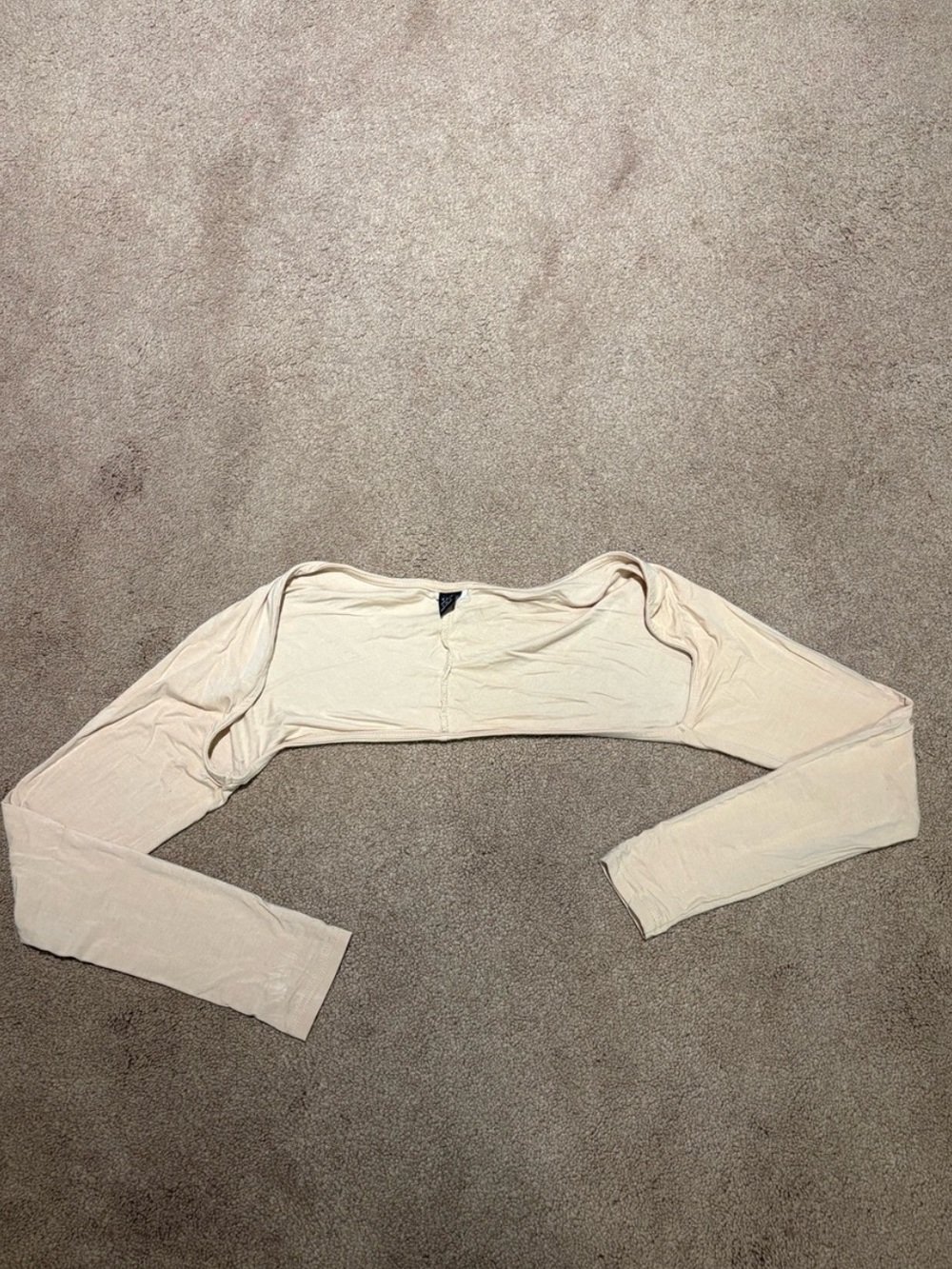 3 for $14 SHEIN Cream Cropped Long-Sleeve Shrug bolero size small